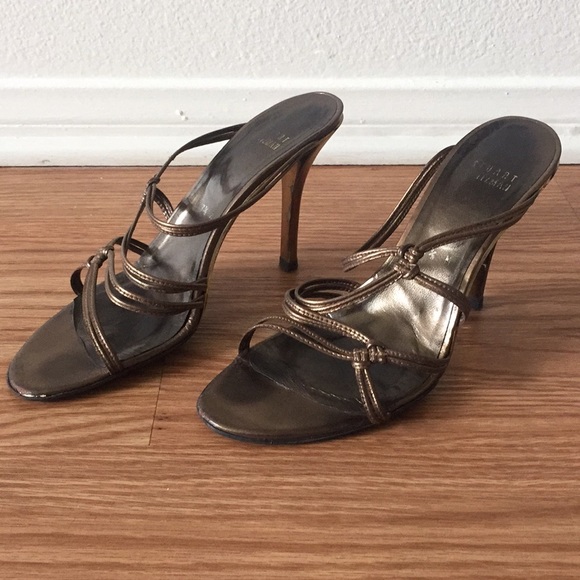Stuart Whitman Strappy Slides - Picture 1 of 6